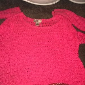 Neon pink sweater